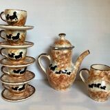 André Quiron Bruno zoomorphic Lascaux cave coffee service