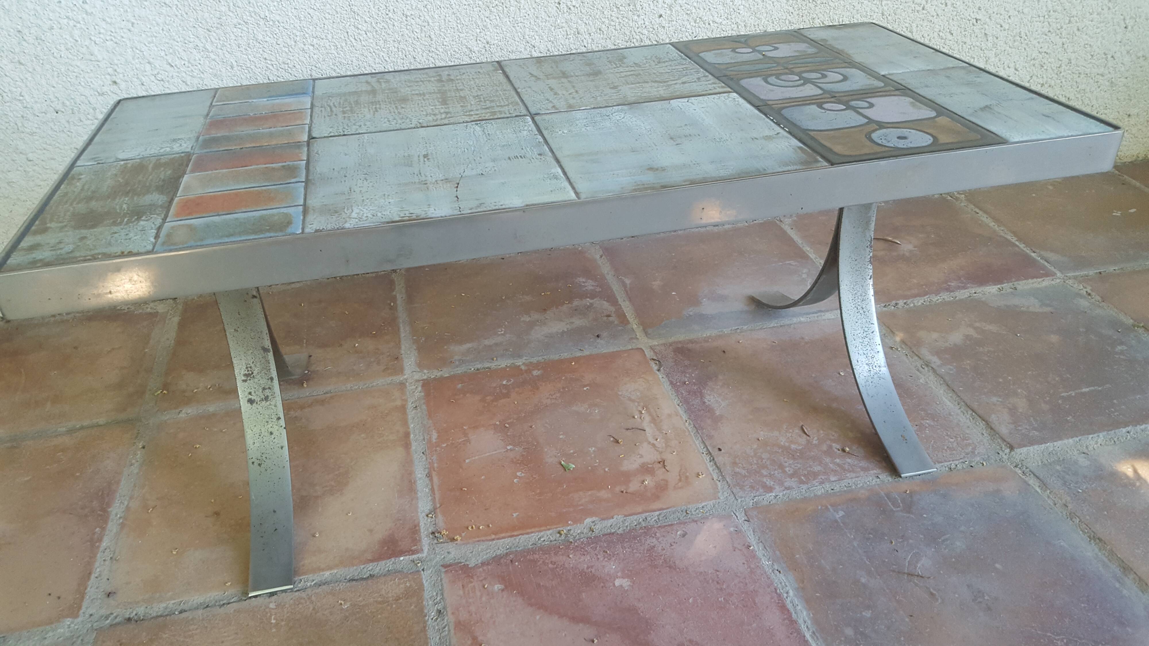 Vintage ceramic coffee table