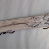 Towel rack driftwood tea towels 2 Metal hooks dp 1022109