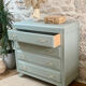Compass feet chest of drawers