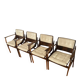 4 chaises de Jean Gillon en jacaranda da Bahia (palissandre)