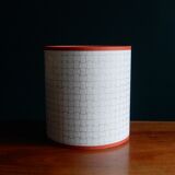 Nepalese paper cylindrical lampshade