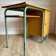 Vintage Stella 1950 school desk and swivel chair set