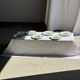 Set of 6 vintage Limoges porcelain plates with fish design.