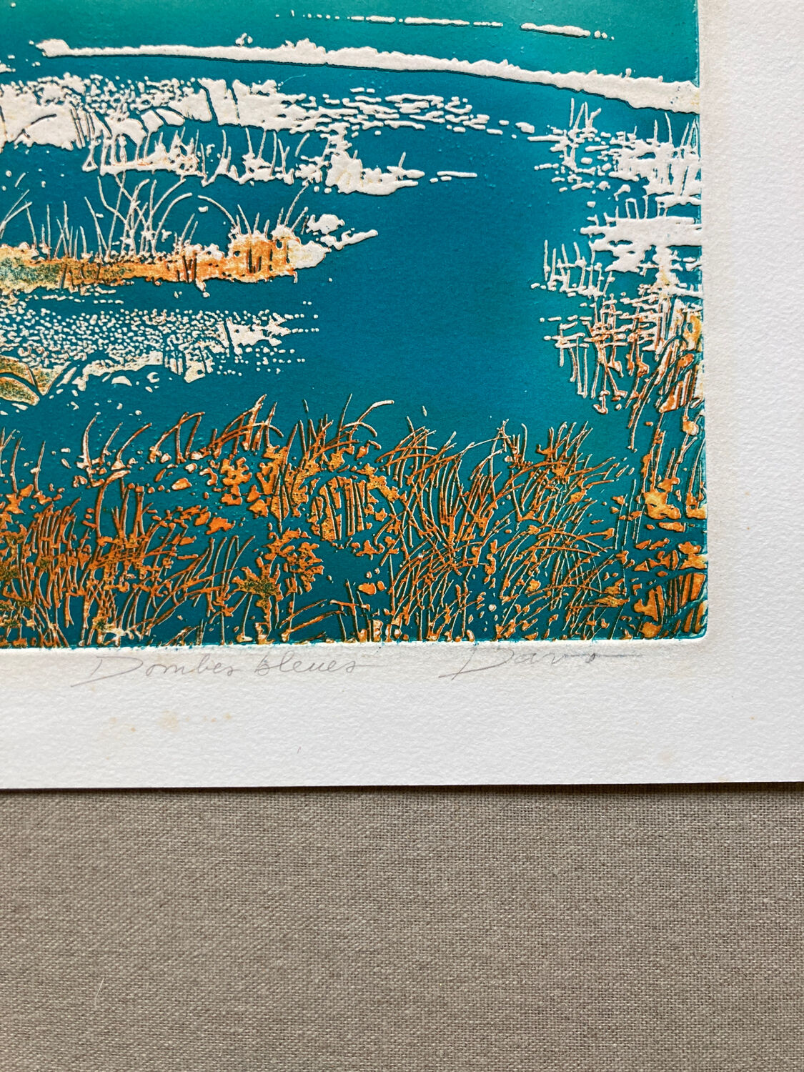 Engraving signed Jean Davo 1970