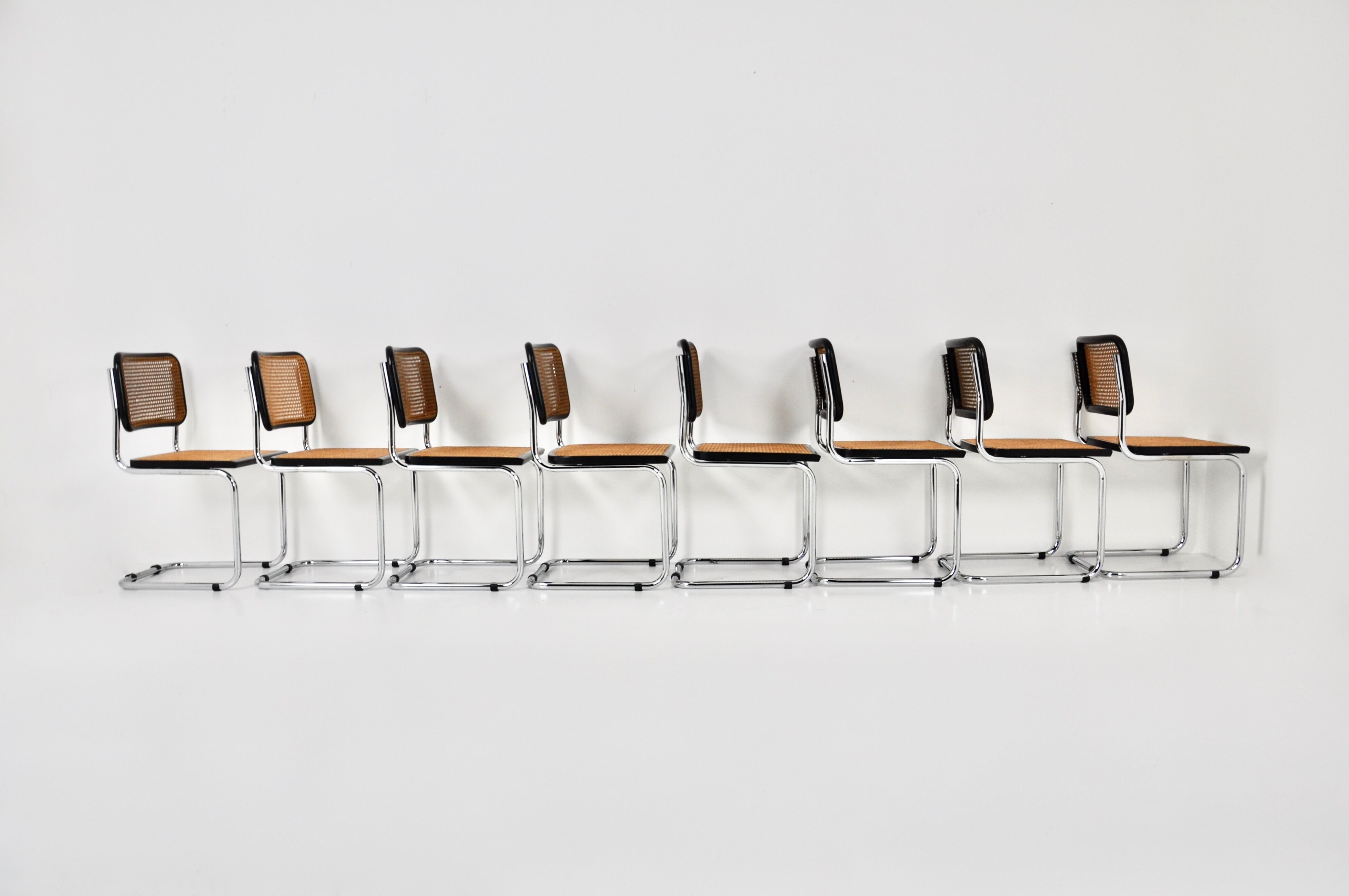 B32 dining chairs by Marcel Breuer set of 8