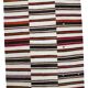 8x10 White & Black Modern Striped Kilim Rug, 243x318Cm