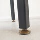 Bench in Teak with Brass Feet, Italy, 1950s