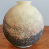 Vase verre soufflé, verrerie de Vianne