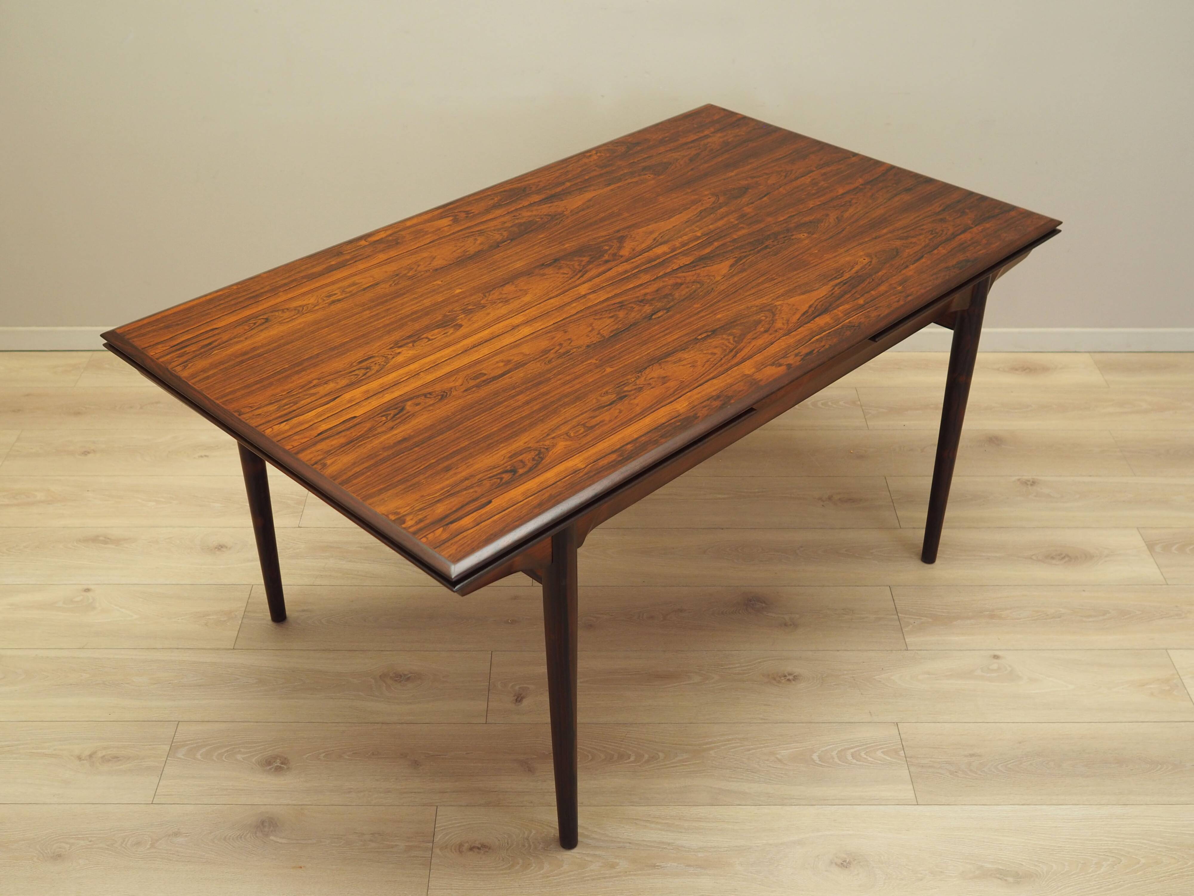 Rosewood table, Danish design, 1970s, production: Denmark