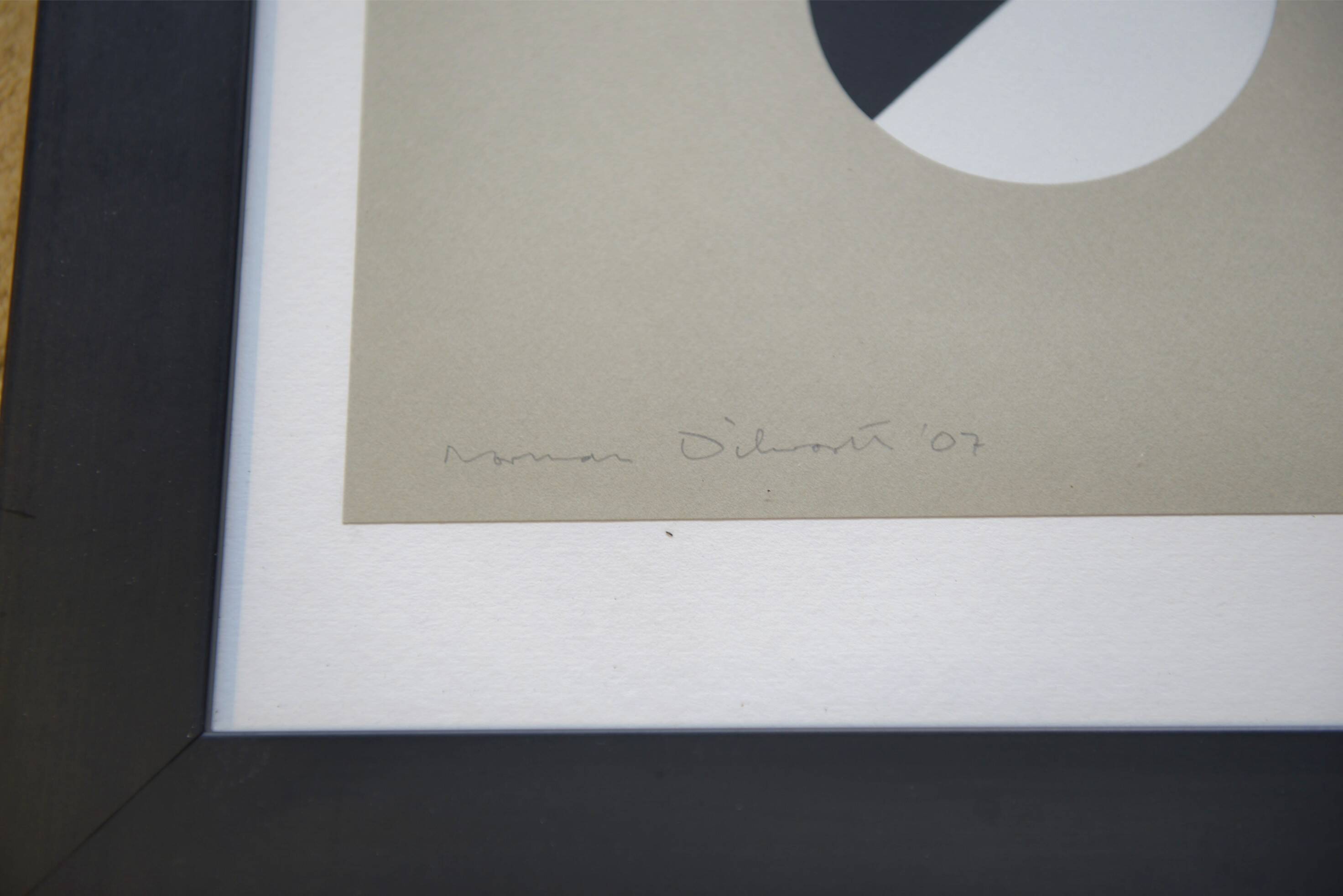 Numbered silkscreen 7/12 by Norman Dilworth 2007