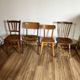 Set of 4 mismatched chairs