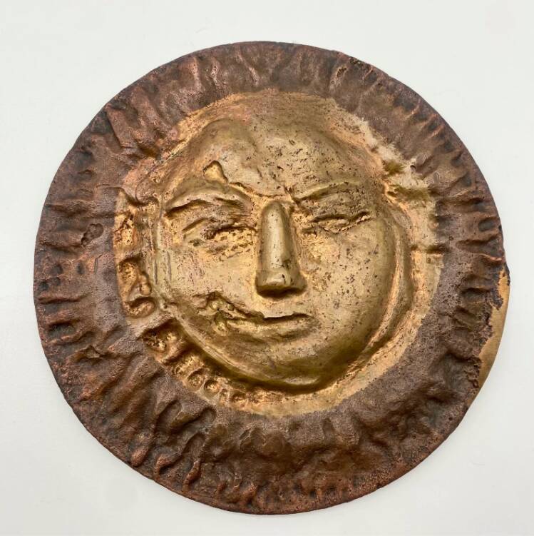 Bronze Sun 6 / wall sculpture, 1950s
