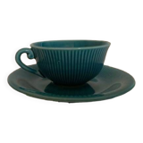 Large Gien cup and saucer