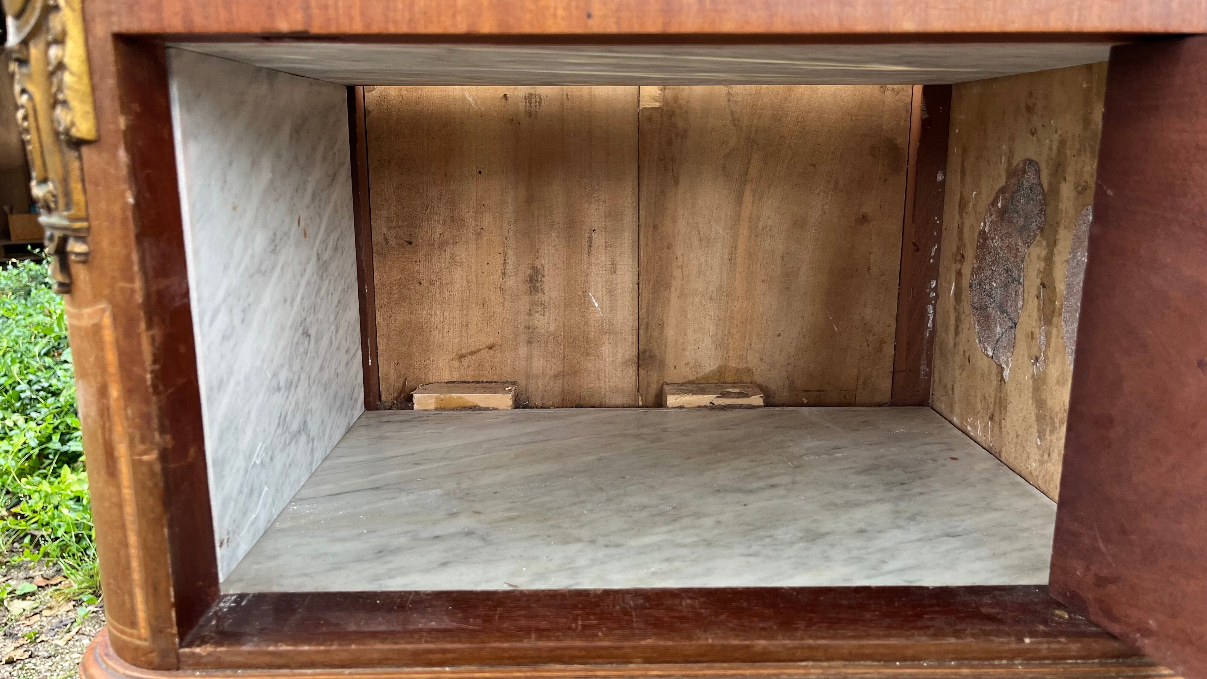 Vintage high bedside table