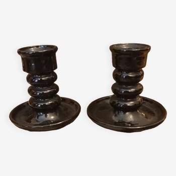 Jean Garillon art deco candle holders