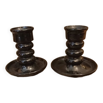 Jean Garillon art deco candle holders