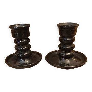Jean Garillon art deco candle holders