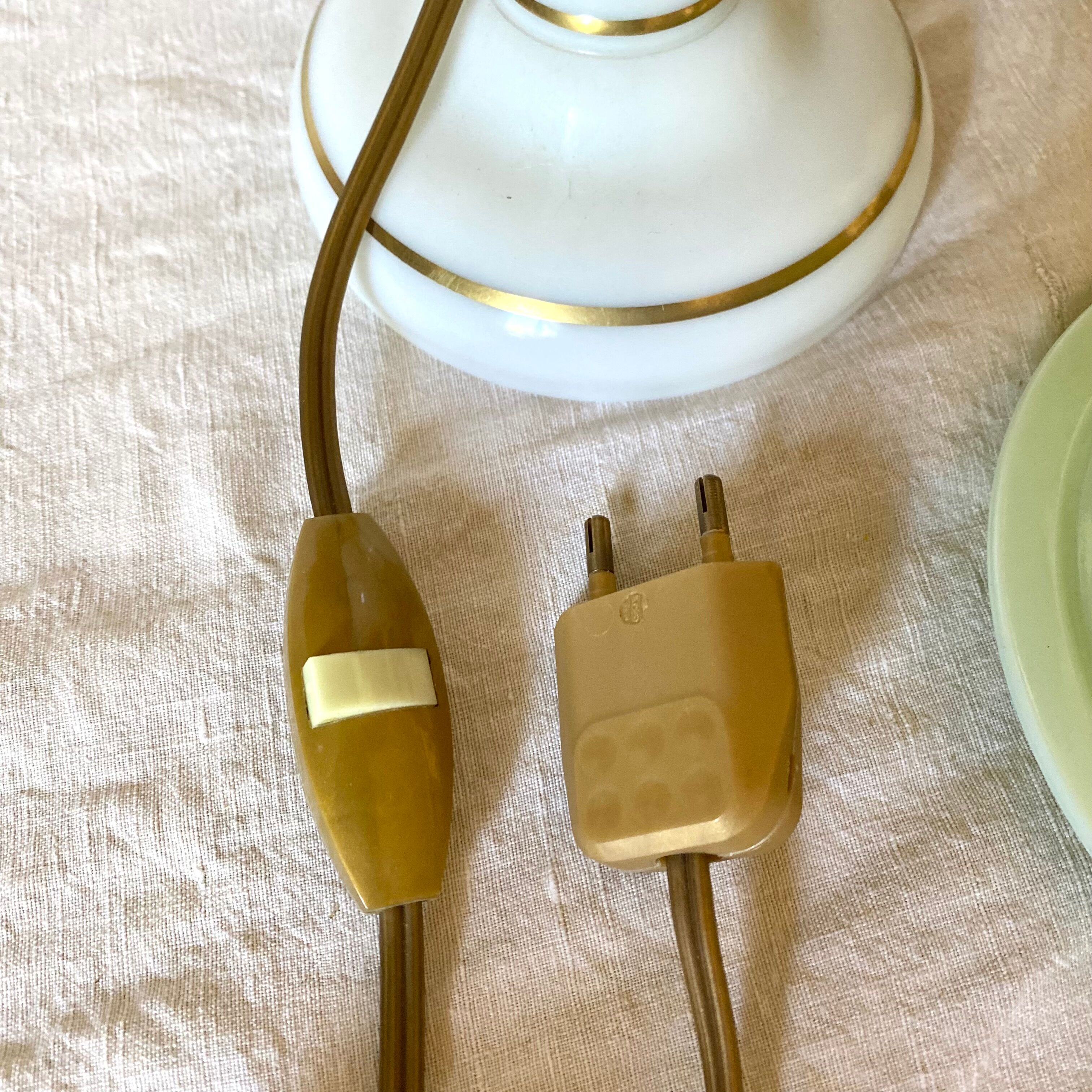 Vintage opaline lamp