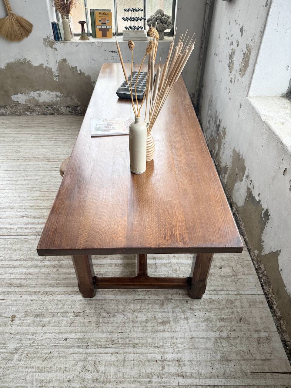 Table de ferme XL en chêne massif