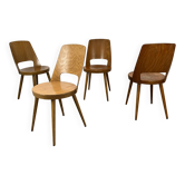 4 Mondor bistro chairs by Baumann, 1960s