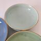 Three vintage pastel bowls