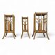 Nesting set bamboo plant stands 1970s