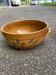 Stoneware salad bowl 3 litres with leaf design.