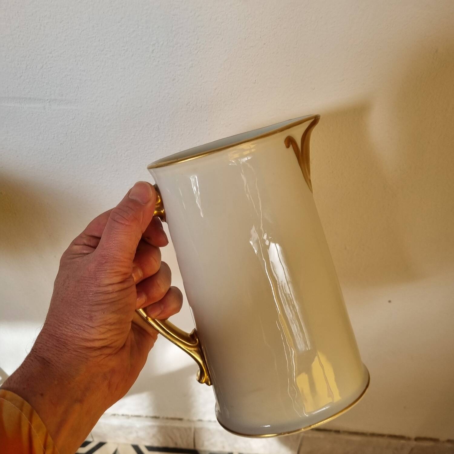 Limoges porcelain jug