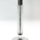 Lampe  à poser verre er metal chrome 1970's