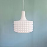 Large white opaline pendant light, Ivan Jakes design, 1960s