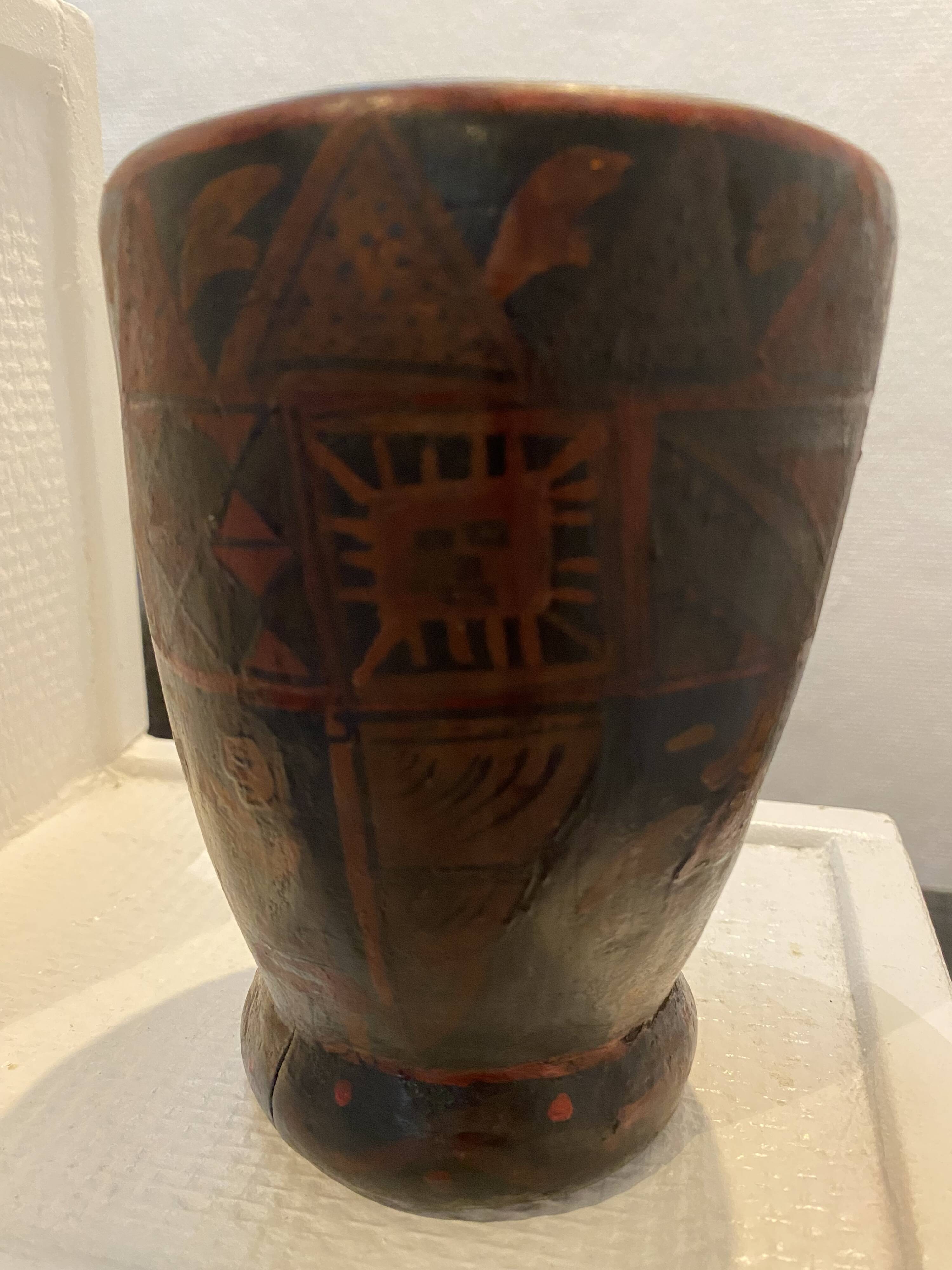 Authentic Kero vase from the colonial era.