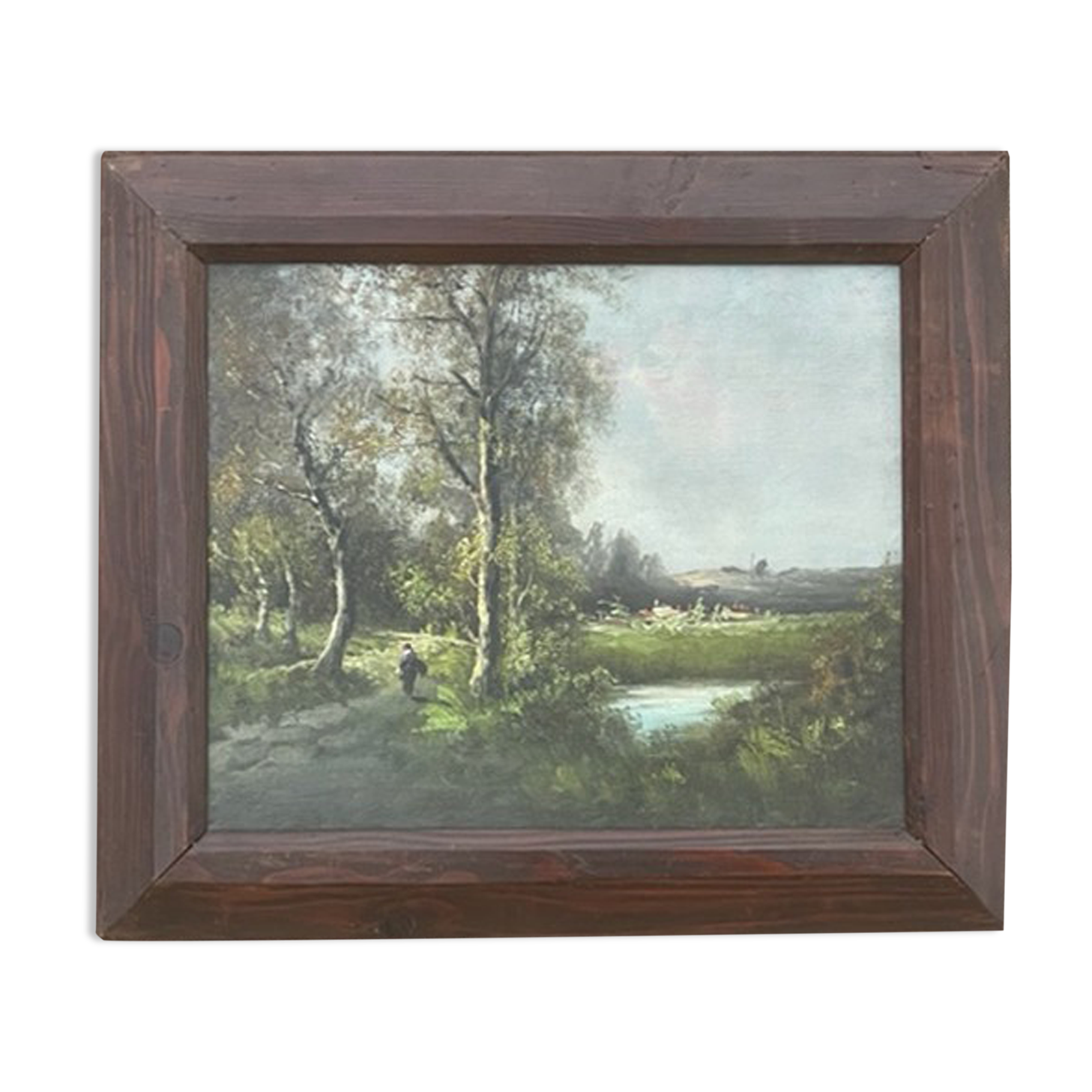 Oil on landscape panel