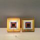 Two Wall lamps by Bent Karlby and produced by LYFA, model Kvadrille.