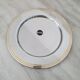 Alessi Ettore Sottsass / Serving plate stainless steel 18/10 and gold NG5100
