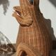 Wicker frog magazine rack by Olivier Cajan