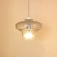 Lampe suspendue Art Déco en verre taillé