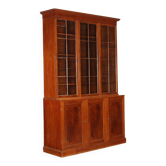 Bibliothèque ancienne en acajou avec verre soufflé, Angleterre, XXe siècle