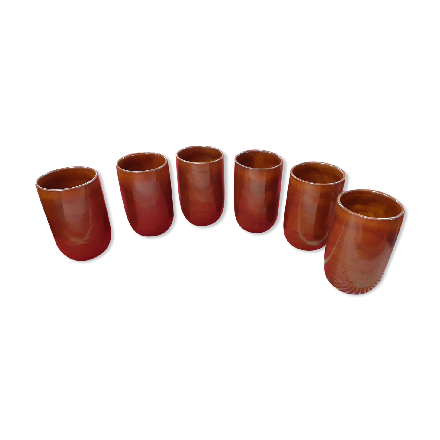 Set of 6 chairs vallauris felix ceram