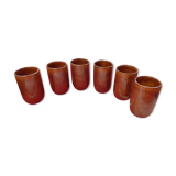 Lot de 6  verres vallauris felix ceram