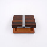 Art Deco box in wood and metal attributed to the DESNY House - 1930s