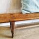 19th century wooden school bench