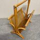 Rattan/bamboo and vintage cane magazine rack