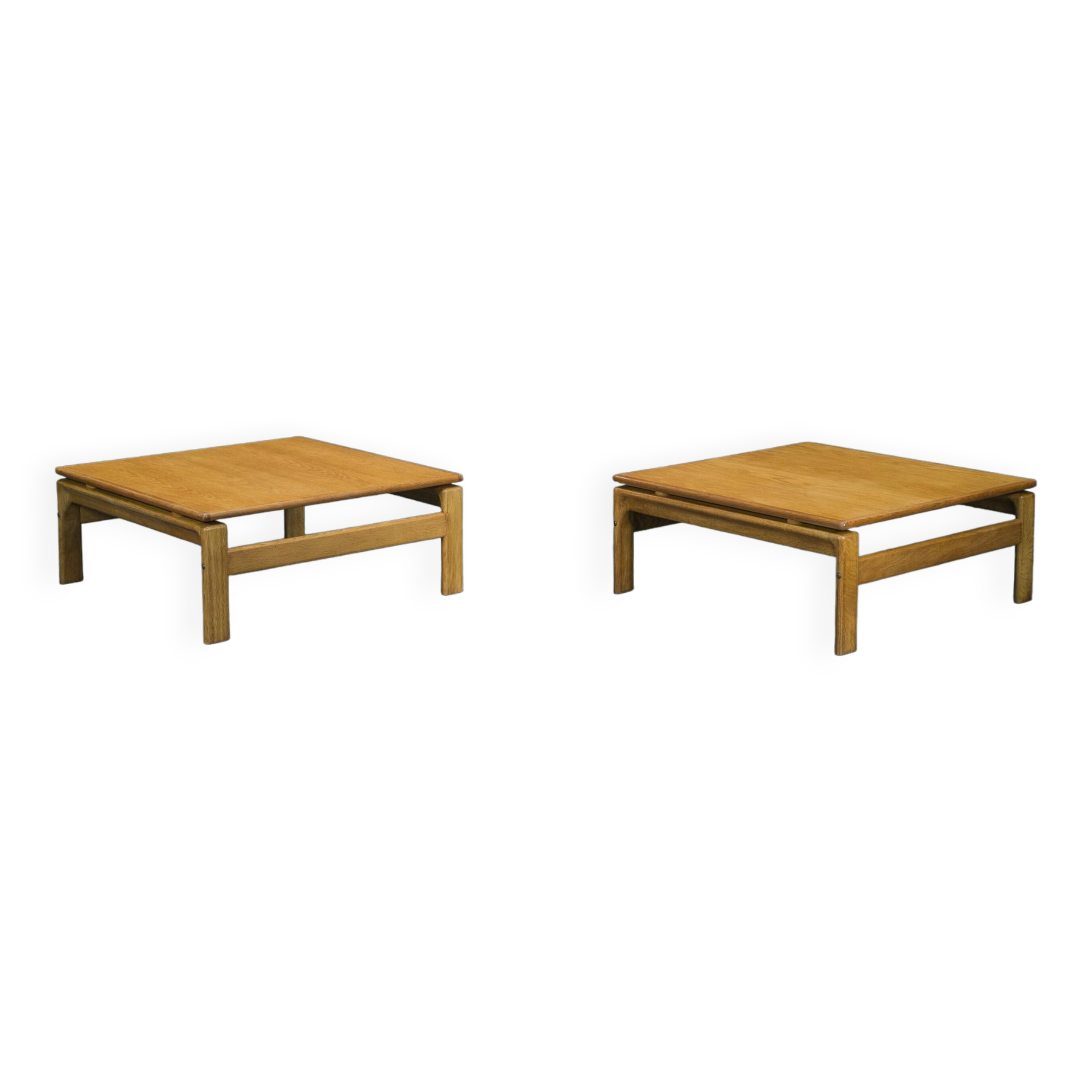 Danish Oak Coffee Tables from Komfort, 1960s, Set of 2
