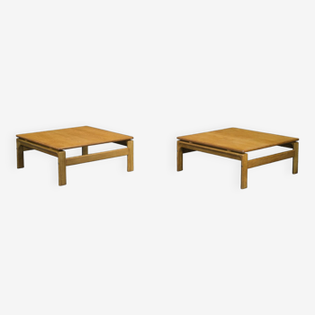 Danish Oak Coffee Tables from Komfort, 1960s, Set of 2