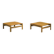 Danish Oak Coffee Tables from Komfort, 1960s, Set of 2