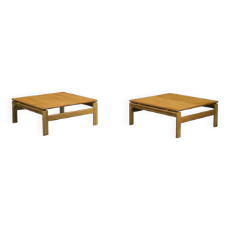 Danish Oak Coffee Tables from Komfort, 1960s, Set of 2