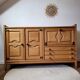 Vintage design oak buffet by Guillerme and Chambron
