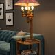 Guillerme and Chambron floor lamp in oak from the 1960s.