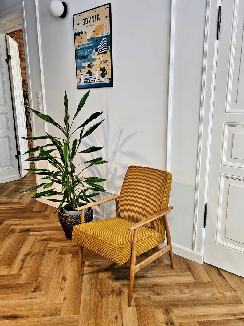Original vintage polish chair 300-190 from the 1960s designed by h. lisa. personalisation!
